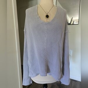 Free People Gray Knit Sweater Size Xsmall
